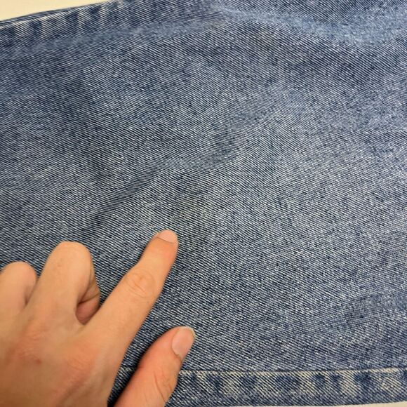 90s Lee 16P highrise jeans, vintage USA-made medium wash denim pants - Picture 6 of 7